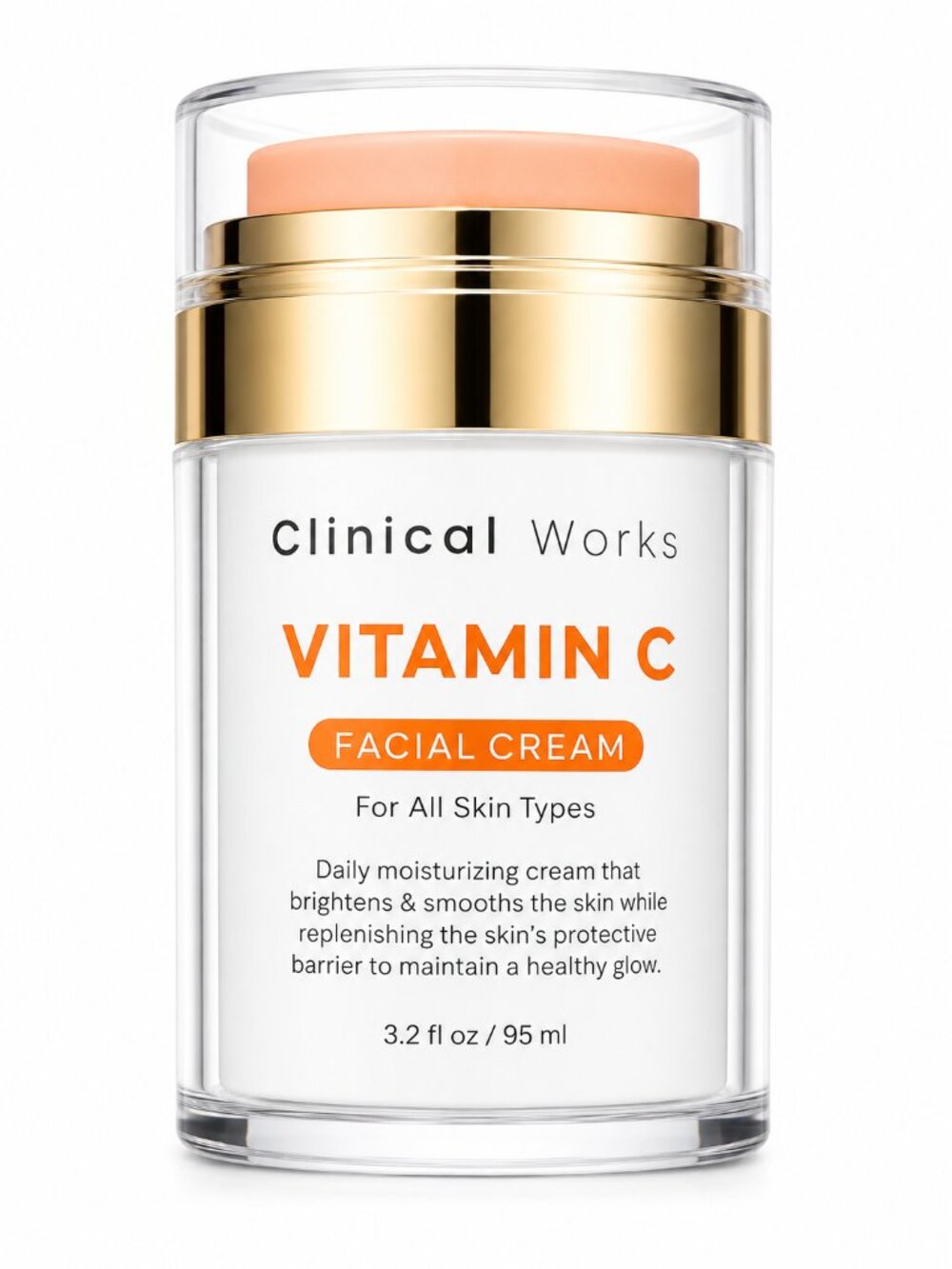 Clinical Works Vitamin C Facial Cream for All Skin Types 3.2 fl oz